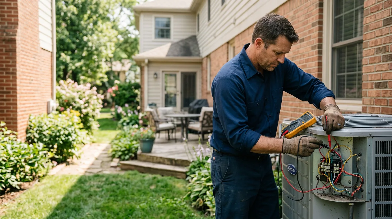 HVAC technician working near Port Lavaca, TX